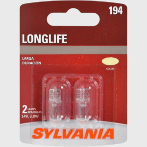 Home sylvania 194 long life miniature bulb, ideal for interior lighting – trunk, cargo and license plate (contains 2 bulbs)